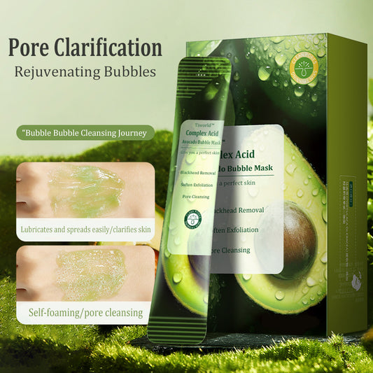 Complex sour avocado bubble mask/pore cleaning/blackhead removal/brightening and moisturizing
