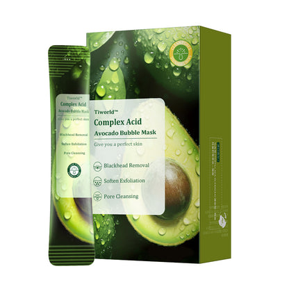 Complex sour avocado bubble mask/pore cleaning/blackhead removal/brightening and moisturizing